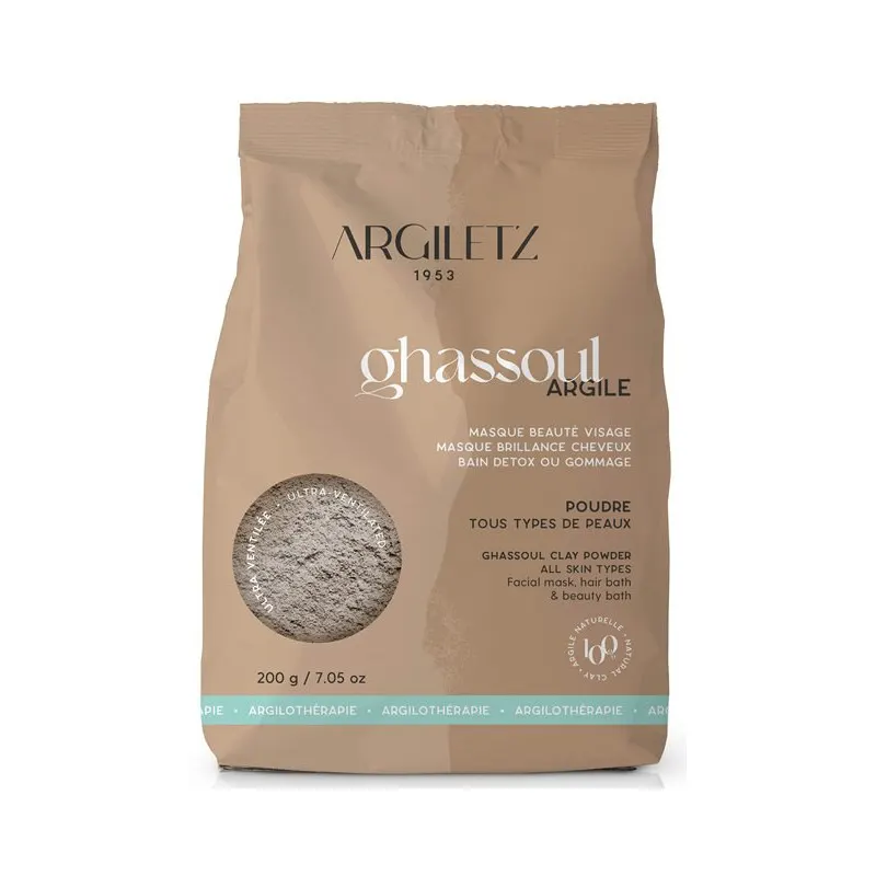 Ultra Ventilated Ghassoul Clay 200g, ARGILETZ