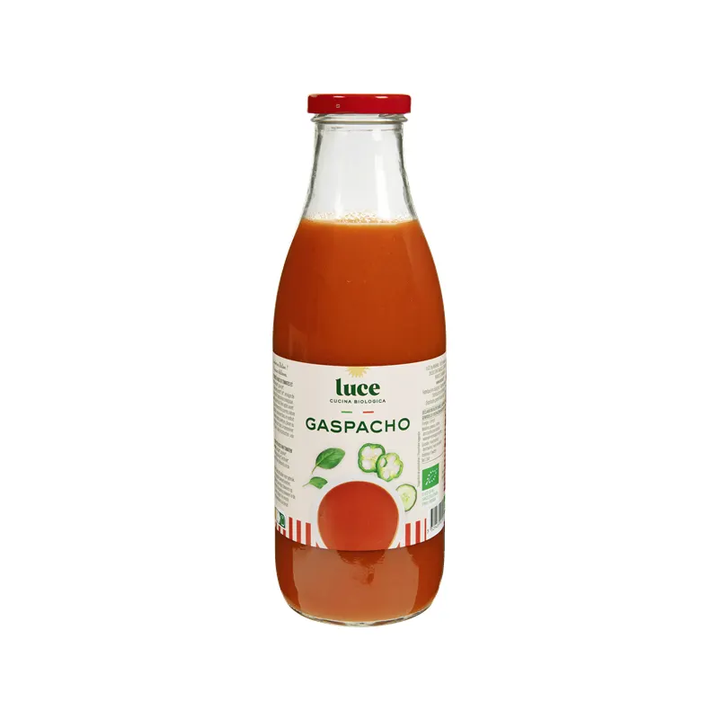 Gluten Free Gazpacho, Glass Bottle, 1l, LUCE