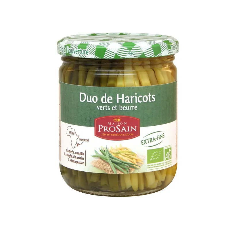 Duo Of Extra-Fine Green Beans And Butter Beans 220g (PNE), PROSAIN