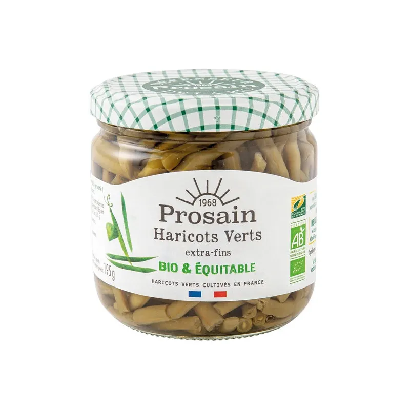 Extra Fine Green Beans 195g (PNE), Green Beans 100% France, PROSAIN
