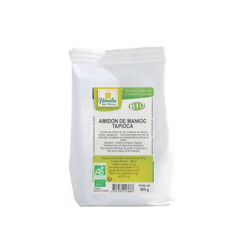 Organic Cassava Starch - 500g, MOULIN DES MOINES