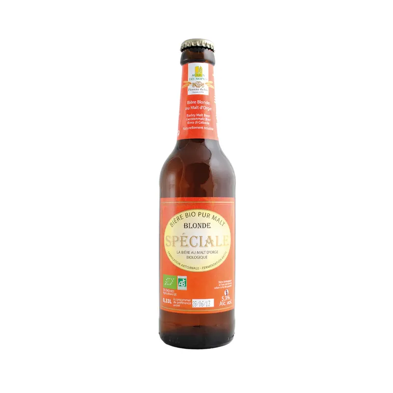 Organic Special Beer With Barley Malt - 33cl, MOULIN DES MOINES