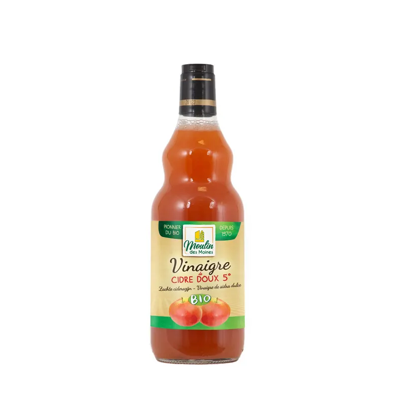 Mild Organic Apple Cider Vinegar - 75cl, MOULIN DES MOINES