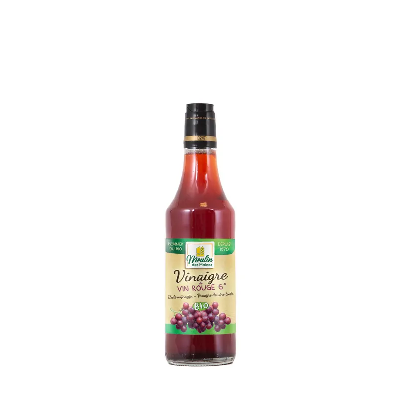 Organic Red Wine Vinegar - 50cl, MOULIN DES MOINES