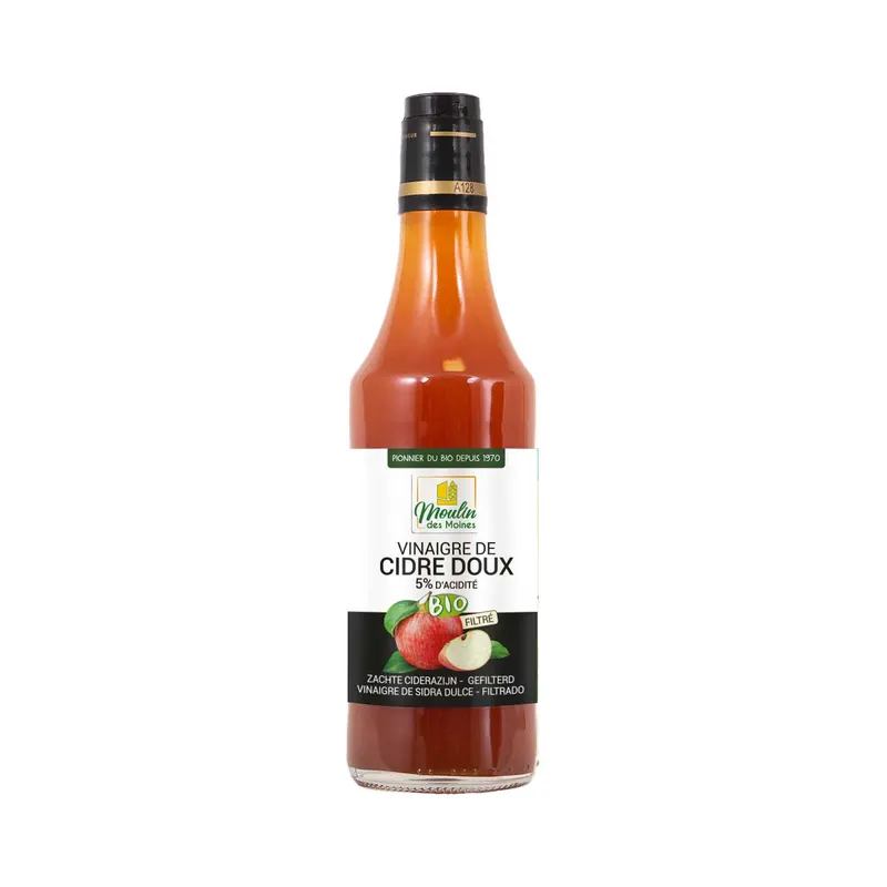 Mild Organic Apple Cider Vinegar - 50cl, MOULIN DES MOINES