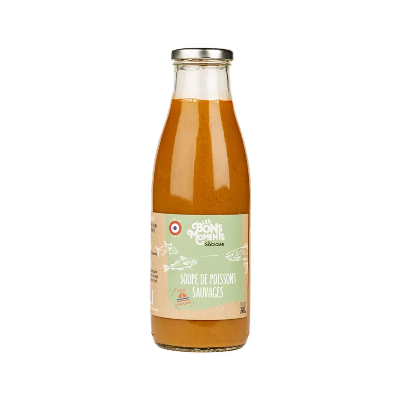 Organic Wild Fish Soup with Vegetables 760g, LES BONS MOMENTS