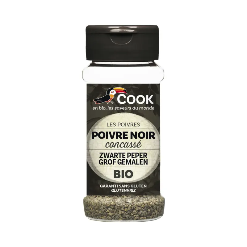 Cracked Black Pepper Biopartenaire 50g, COOK