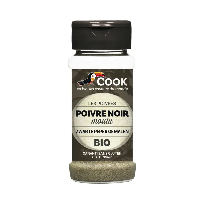 Ground Black Pepper Biopartenaire 45g, COOK