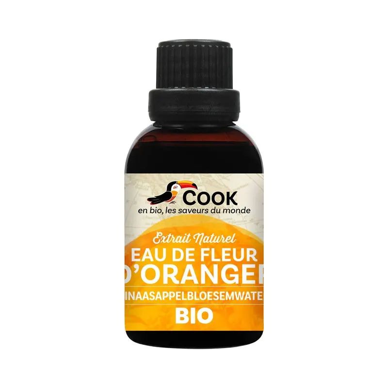 Natural Orange Blossom Water Flavour 50ml, COOK