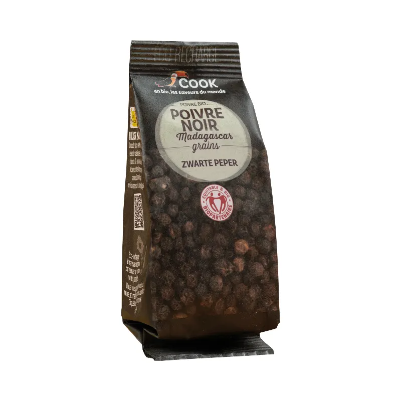 Whole Black Peppercorns - Eco Refill 50g, COOK