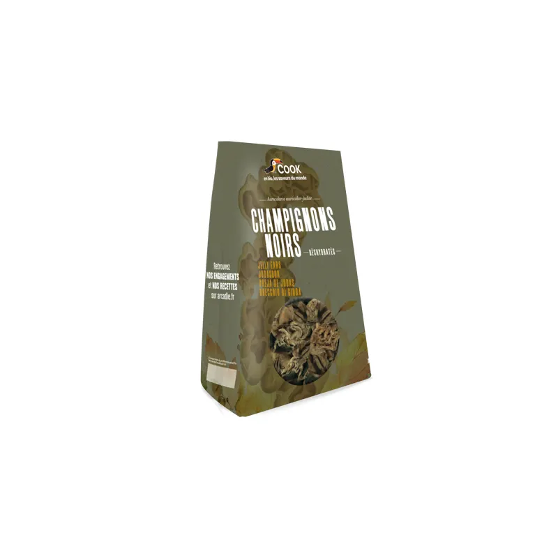 Black Mushrooms, Cushion Pouch, 40g, COOK