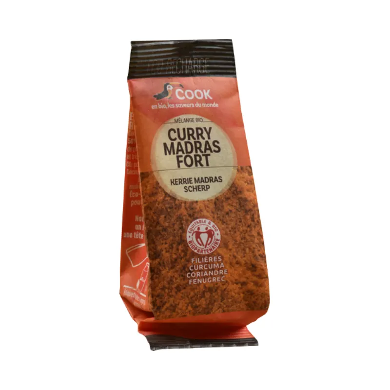 Hot Madras Curry, Coriander, Fenugreek, Pepper Eco Refill 35g, COOK