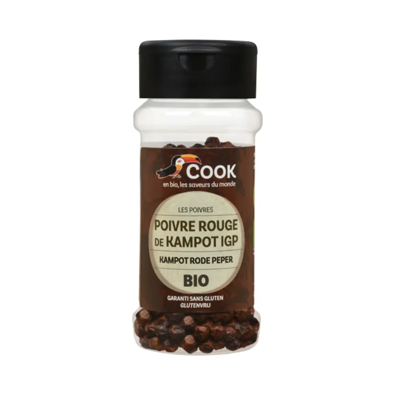 Red Kampot Pepper IGP 45g, COOK