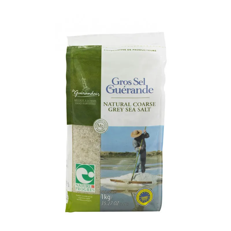 Guérande Coarse Salt Bag 1kg IGP and NATURE & PROGRES, SEL DE GUERANDE