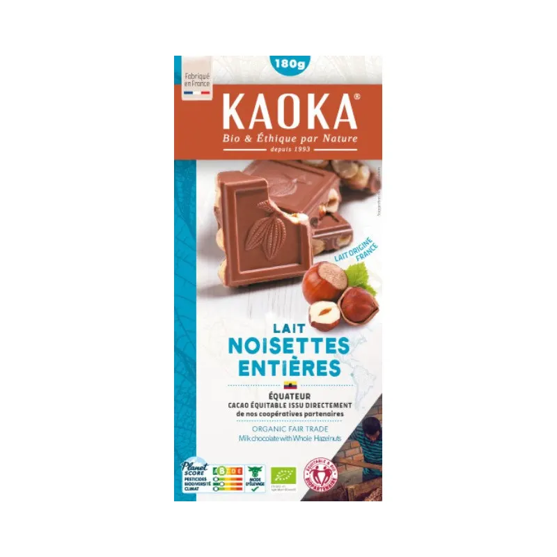 Milk Chocolate Whole Hazelnuts 180g, KAOKA