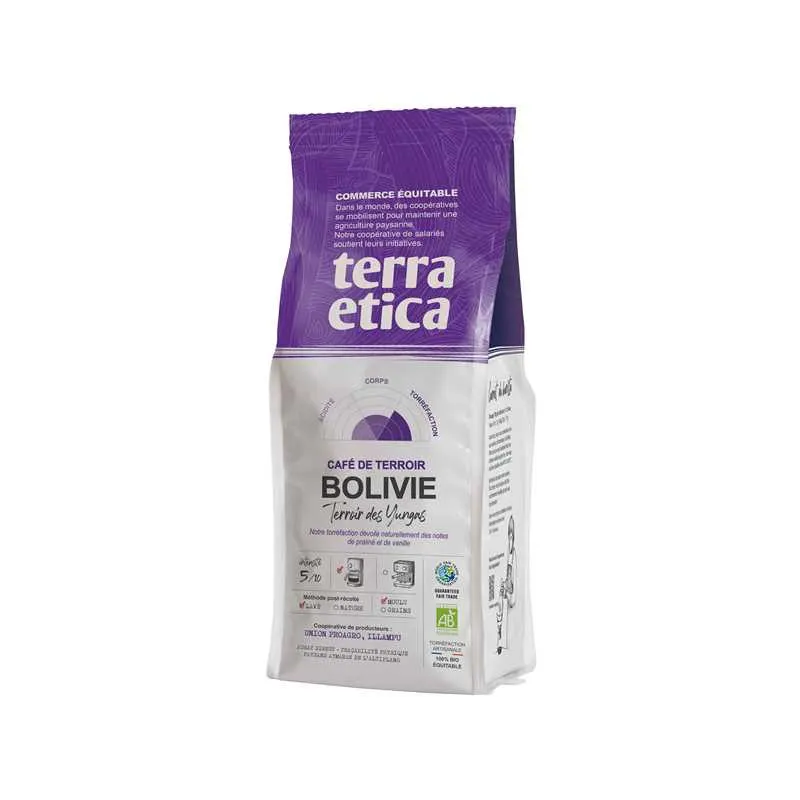 Organic Bolivia Ground Coffee 250g, TERRA ETICA