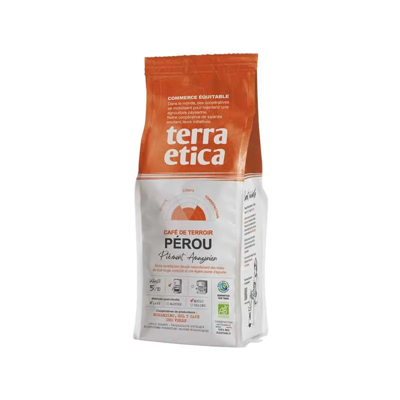 Organic Peru Ground Coffee 250g, TERRA ETICA