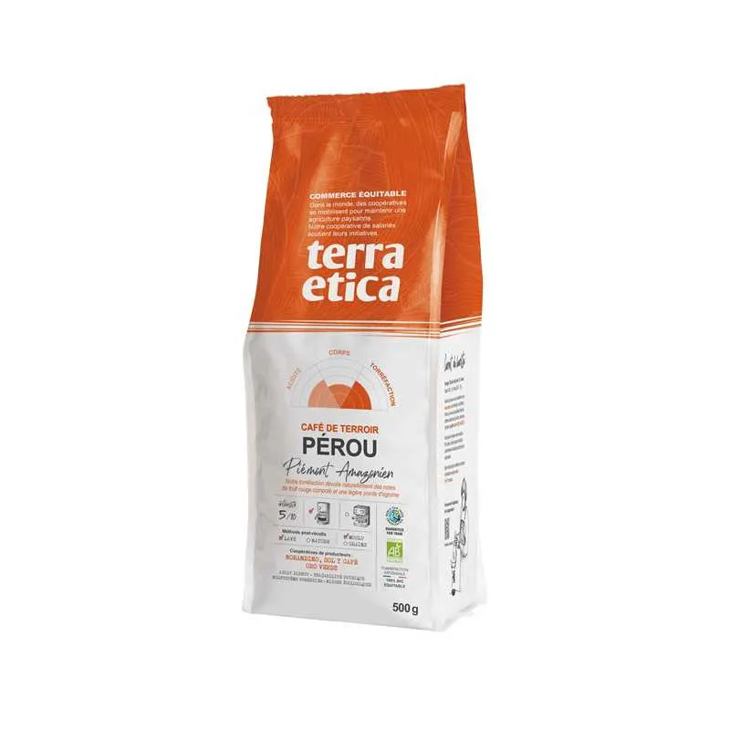 Organic Peru Ground Coffee 500g, TERRA ETICA