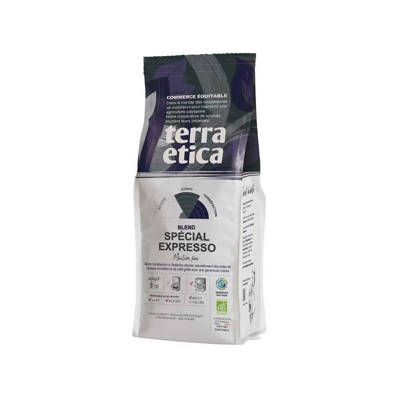 Organic Espresso Ground Coffee Blend 250g, TERRA ETICA