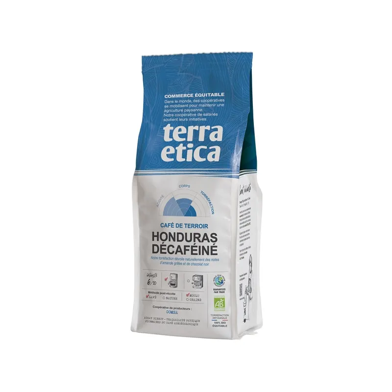 Organic Honduras Decaffeinated Ground Coffee 250g, TERRA ETICA