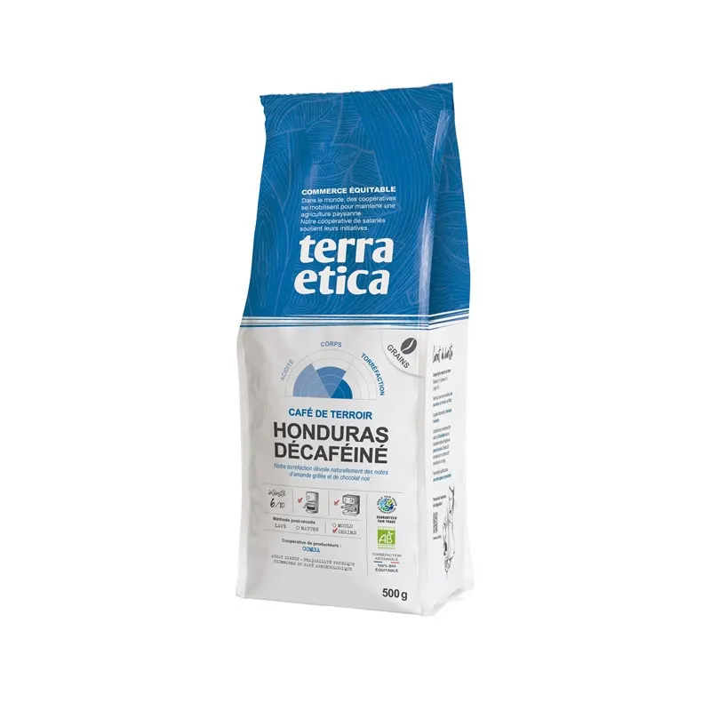 Organic Honduras Decaffeinated Coffee Beans 500g, TERRA ETICA