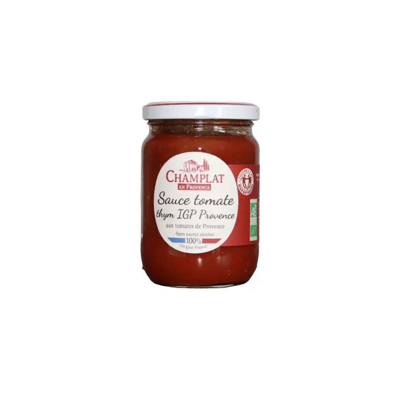 Tomato Thyme Sauce 96% Biopartenaire France 240g, CHAMPLAT