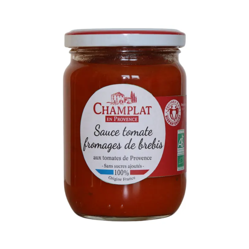 Tomato Sauce With Sheep's Cheese Biopartenaire 240g, CHAMPLAT