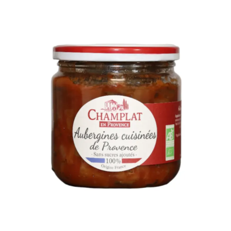 Cooked Eggplants From Provence, 100% France Origin 360g, CHAMPLAT
