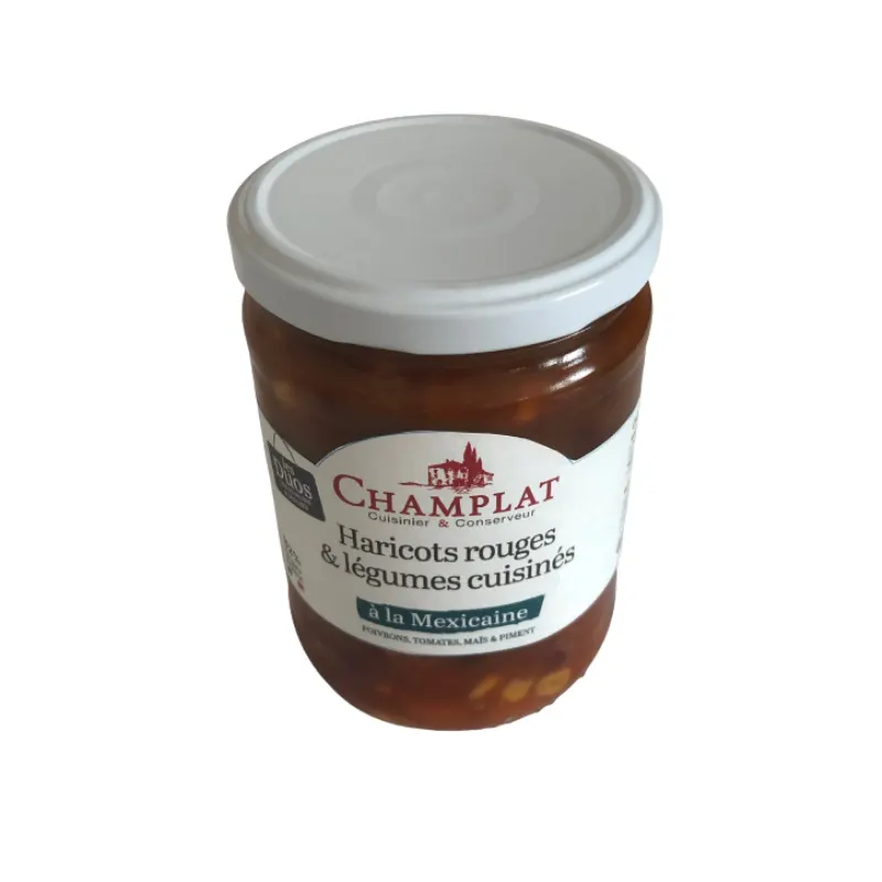 Cooked Red Beans And Vegetables Mexican Style 520g, CHAMPLAT