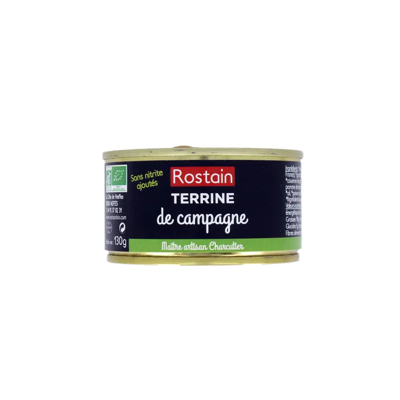 Country Terrine with No Added Nitrite 130g, ROSTAIN