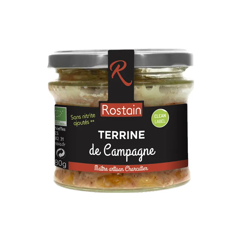 Country Terrine with No Added Nitrite 180g, ROSTAIN