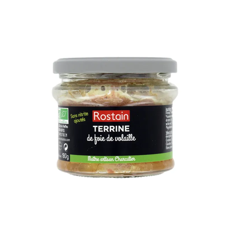 Poultry Liver Terrine with No Added Nitrite 180g, ROSTAIN