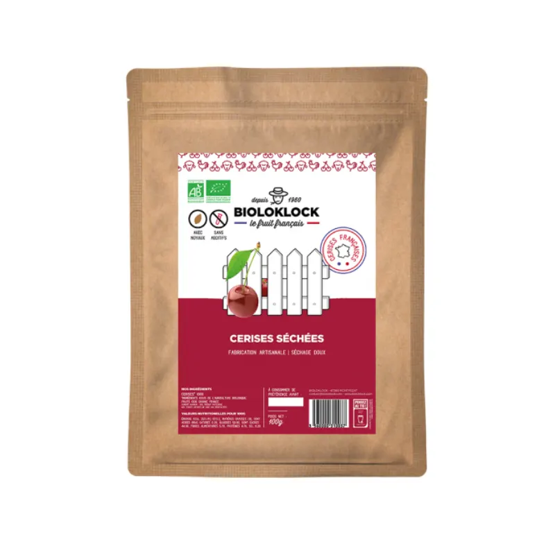 Dried Cherry 100g, BIOLO'KLOCK