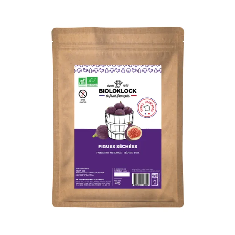 Dried Fig 100g, BIOLO'KLOCK