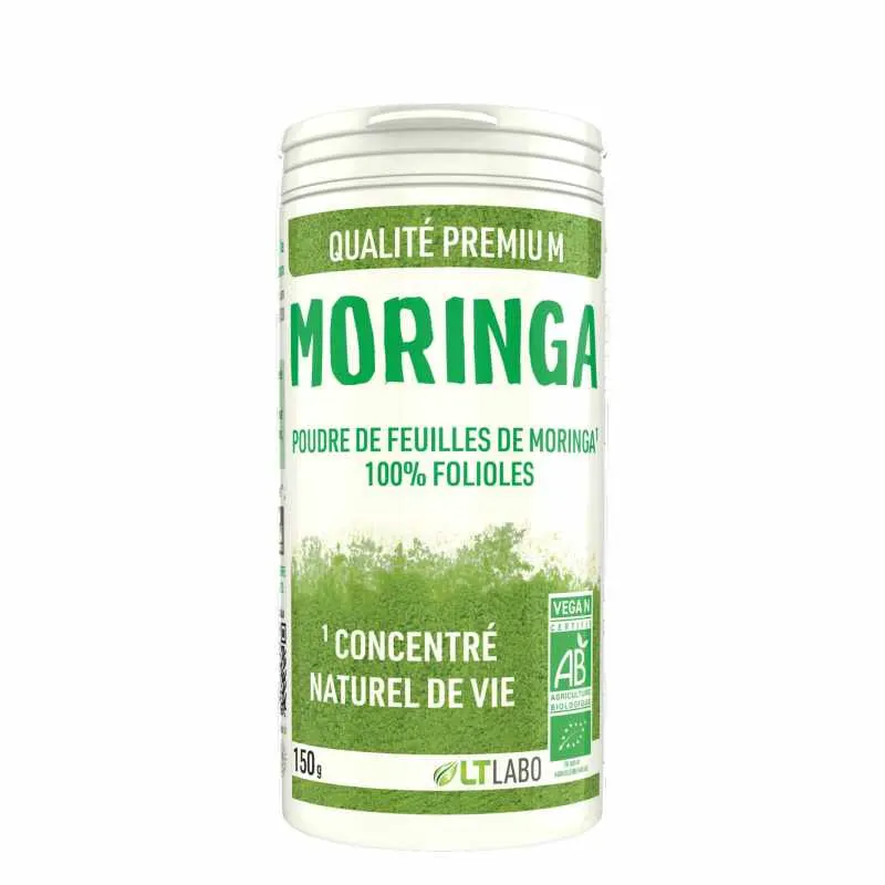 MORINGA Organic Leaves Jar 150g, LT LABO
