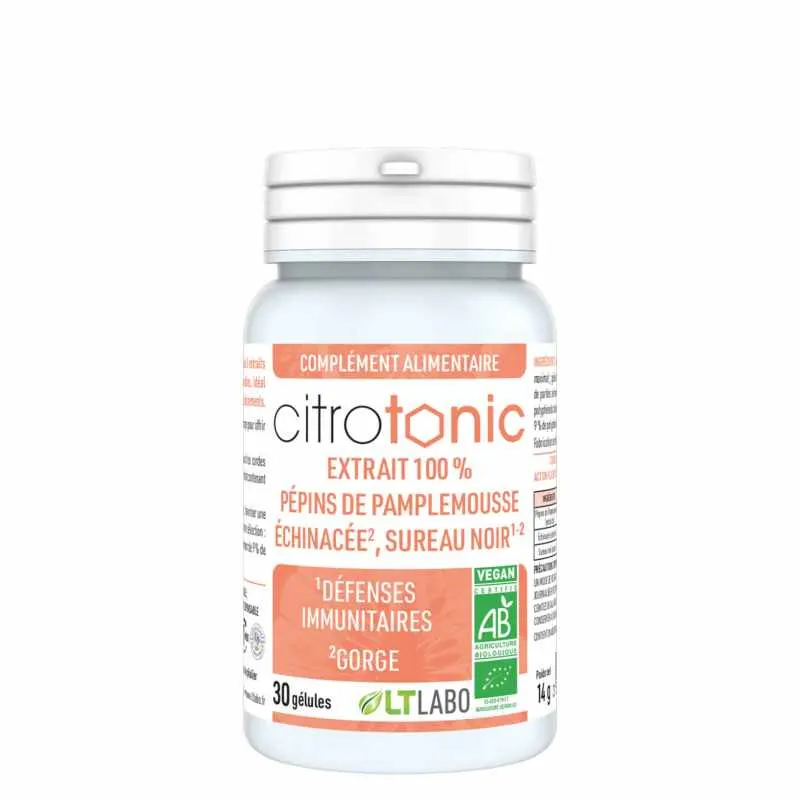 CITROTONIC Organic 60 Capsules, LT LABO