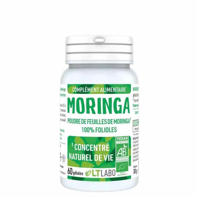 MORINGA Organic Leaves 60 Capsules, MORINGA