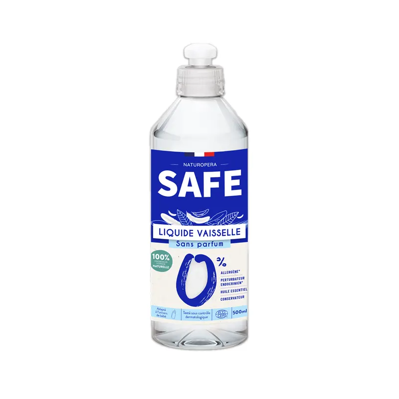 Fragrance Free Dishwashing Liquid 500ml, SAFE