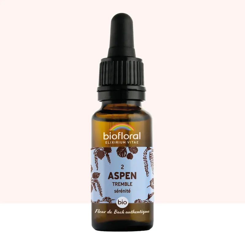 02 Aspen, Trembling Poplar Dropper Organic Demeter 20 ML, BIOFLORAL