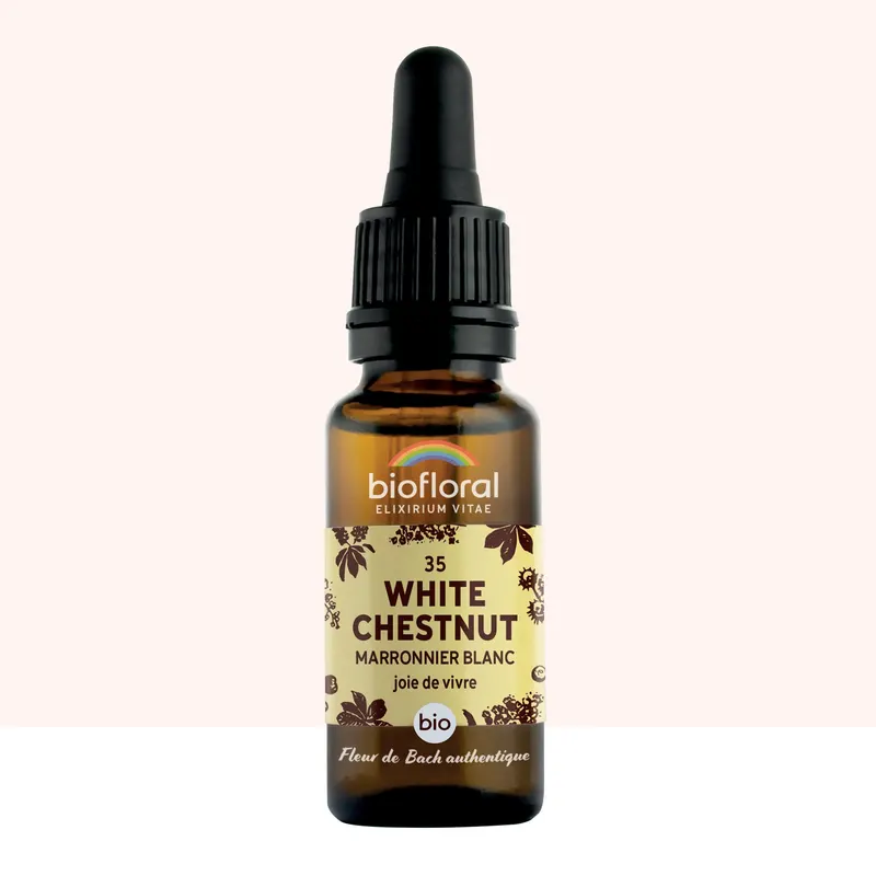 35 White Chestnut, White Chestnut Tree Dropper Organic Demeter, BIOFLORAL