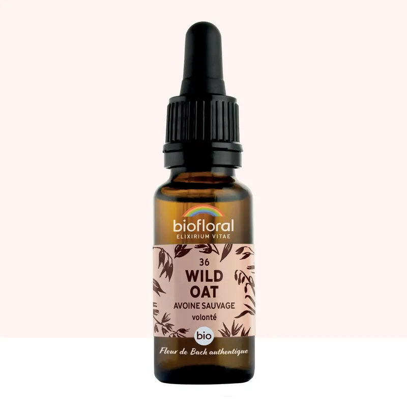 36 Wild Oat, Avoine Sauvage Dropper Organic Demeter 20 ML, BIOFLORAL