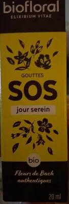 SOS SECOURS DAY DROPS Organic Demeter 20 ML, BIOFLORAL
