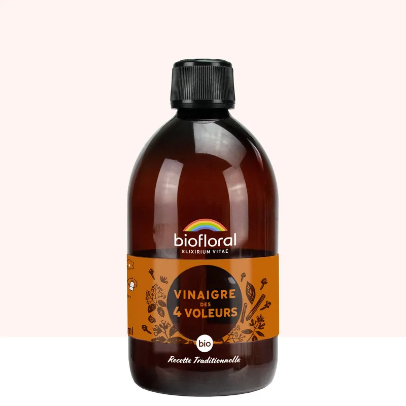 Organic Four Thieves Vinegar 500 ML, BIOFLORAL