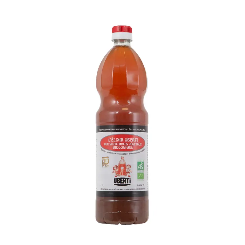 Apple Cider Vinegar Elixir With 50 Plant Extracts Uberti Organic - 1l, MOULIN DES MOINES