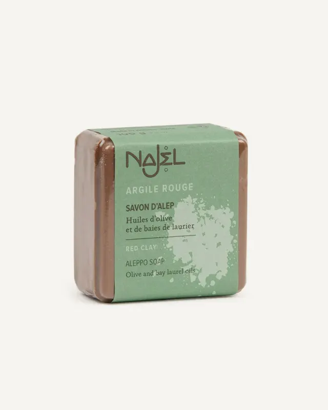 Aleppo Soap With Red Clay (100G) Najel, NAJEL