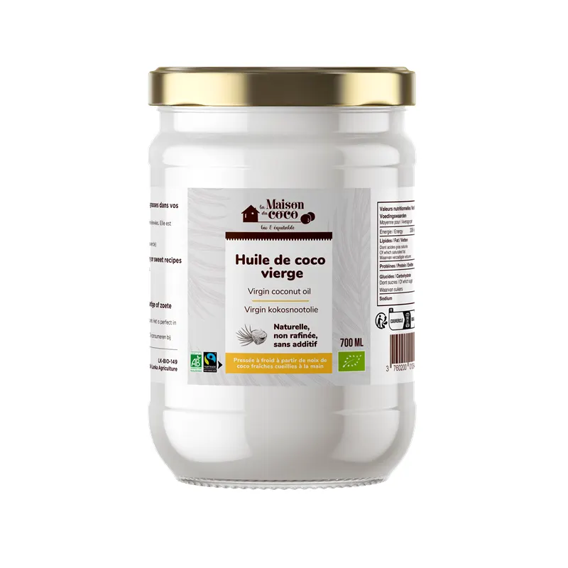 Virgin Fair Trade Coconut Oil 700ml, LA MAISON DU COCO