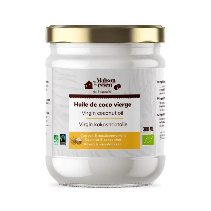 Virgin Fair Trade Coconut Oil 300ml, LA MAISON DU COCO