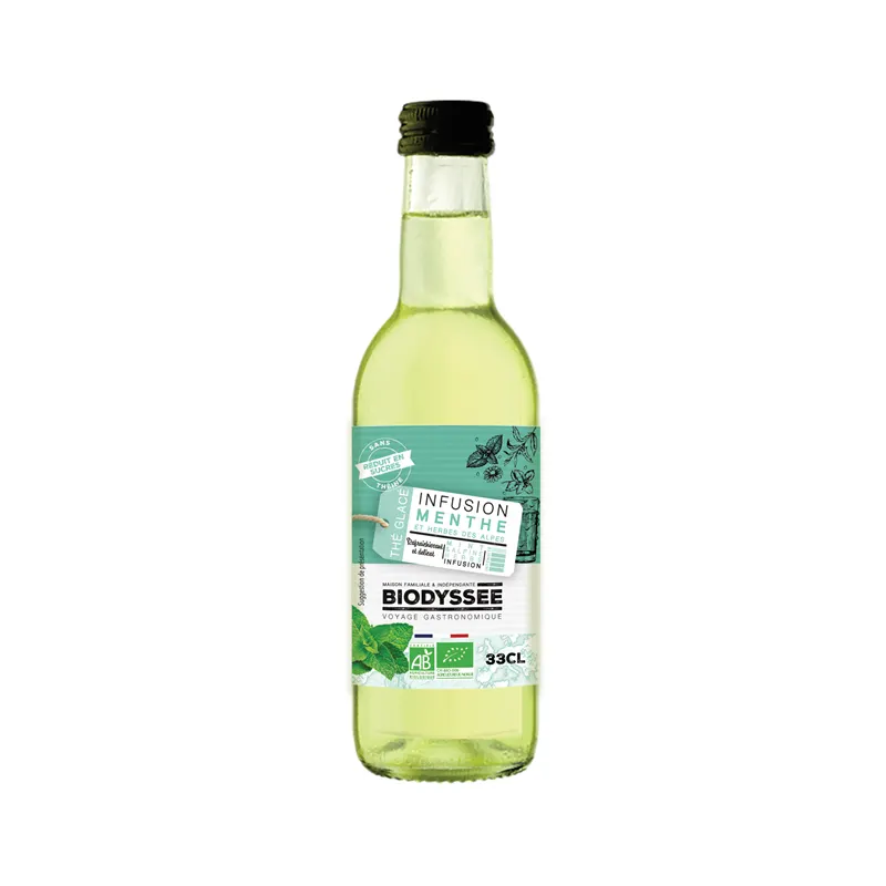 Iced Tea, Mint and Alpine Herbs Infusion 33cl, BIODYSSEE