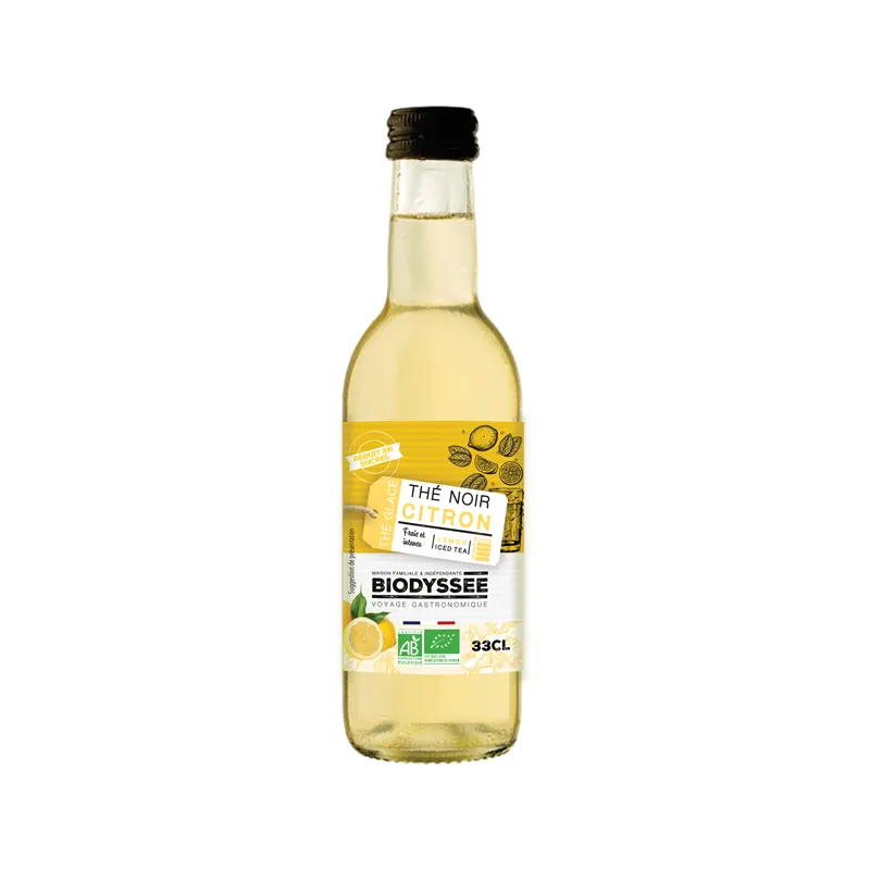 Iced Tea, Black Tea and Lemon 33cl, BIODYSSEE