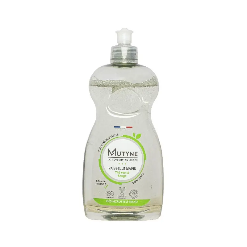 Green Tea And Sage Dishwashing Liquid 500ml, MUTYNE